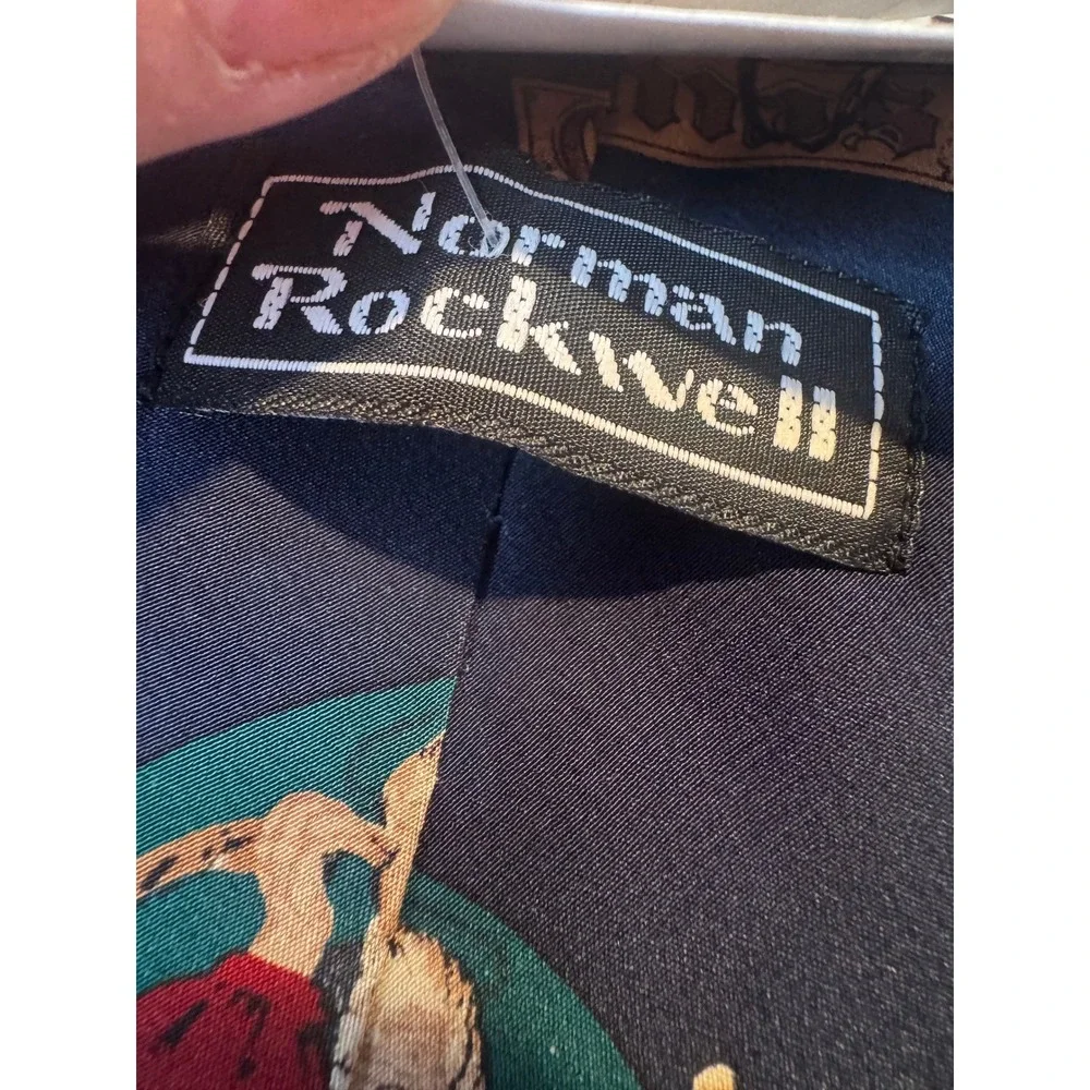 NWT Norman Rockwell Christmas‎ Santa Tie Vintage 1994 Saturday Evening Post Silk